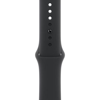 Apple Watch Series 11, 46 mm, Rose Gold Aluminum Black Sport Band S/M